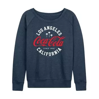 Женский легкий свитшот из френч-терри Coca-Cola Los Angeles Licensed Character, цвет Heather Indigo
