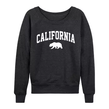 Женский легкий свитшот из френч терри Collegiate California Licensed Character, цвет Heather Charcoal