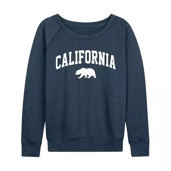 Женский легкий свитшот из френч терри Collegiate California Licensed Character, цвет Heather Indigo