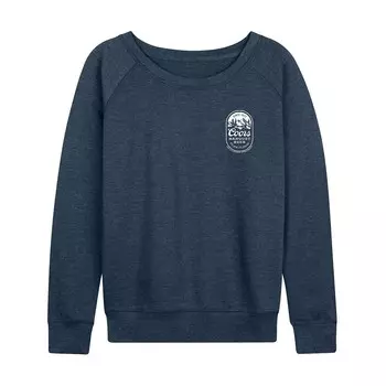 Женский легкий свитшот из френч терри Coors Banquet Mountains Licensed Character, цвет Heather Indigo