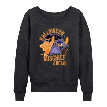 Женский легкий свитшот из френч терри Disney's Lilo & Stitch Halloween Mischief, цвет Heather Charcoal