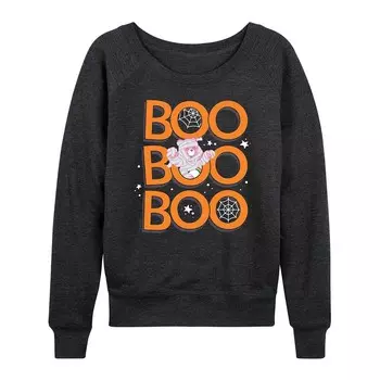Женский легкий свитшот из френч-терри для женщин Care Bears Boo Mummy Halloween Licensed Character, цвет Heather Charcoal