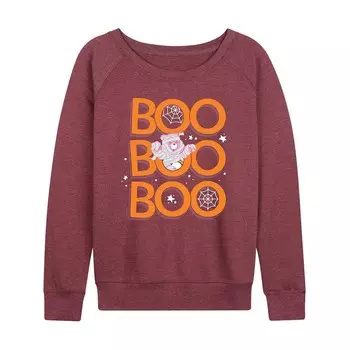 Женский легкий свитшот из френч-терри для женщин Care Bears Boo Mummy Halloween Licensed Character, цвет Heather Dark Red
