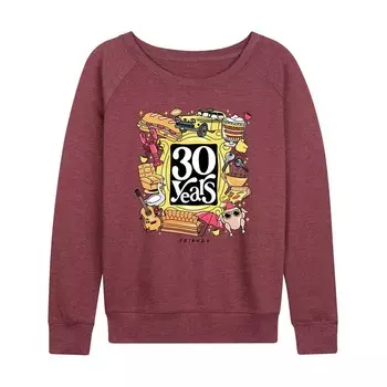Женский легкий свитшот из френч терри Friends 30 Years Licensed Character, цвет Heather Maroon