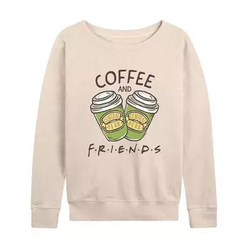 Женский легкий свитшот из френч терри Friends Coffee & Friends Licensed Character, цвет Birch
