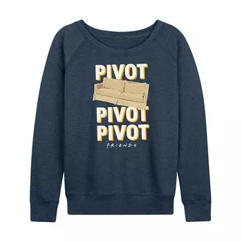 Женский легкий свитшот из френч терри Friends Pivot Couch Licensed Character, цвет Heather Indigo