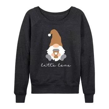 Женский легкий свитшот из френч терри Gnome Latte Love Licensed Character, цвет Heather Charcoal