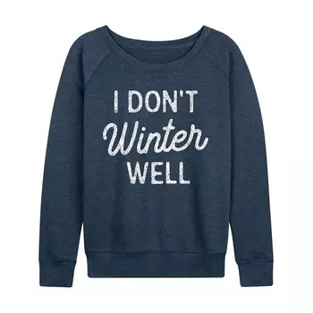 Женский легкий свитшот из френч терри I Don't Winter Well Licensed Character, цвет Heather Indigo