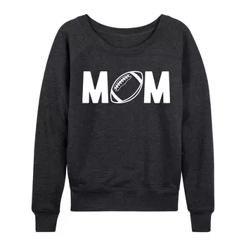 Женский легкий свитшот из френч терри Mom Football Licensed Character, цвет Heather Charcoal