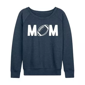 Женский легкий свитшот из френч терри Mom Football Licensed Character, цвет Heather Indigo
