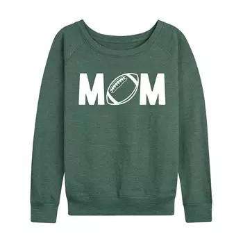 Женский легкий свитшот из френч терри Mom Football Licensed Character, цвет Heather Juniper