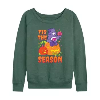 Женский легкий свитшот из френч терри с изображением мишек Care Bears Halloween Tis The Season Licensed Character, цвет Heather Green
