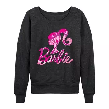 Женский легкий свитшот из френч терри с логотипом Barbie Licensed Character, цвет Heather Charcoal
