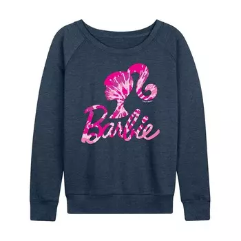 Женский легкий свитшот из френч терри с логотипом Barbie Licensed Character, цвет Heather Indigo