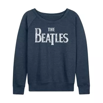Женский легкий свитшот из френч терри с логотипом The Beatles Licensed Character, цвет Heather Indigo