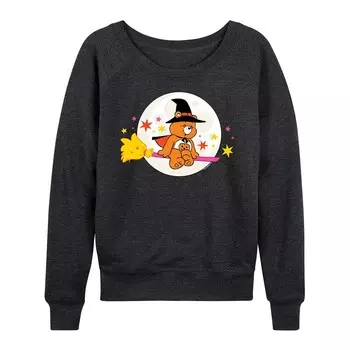 Женский легкий свитшот из френч-терри с изображением мишек Care Bears Halloween Witch Licensed Character, цвет Heather Charcoal