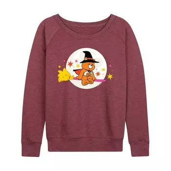 Женский легкий свитшот из френч-терри с изображением мишек Care Bears Halloween Witch Licensed Character, цвет Heather Dark Red