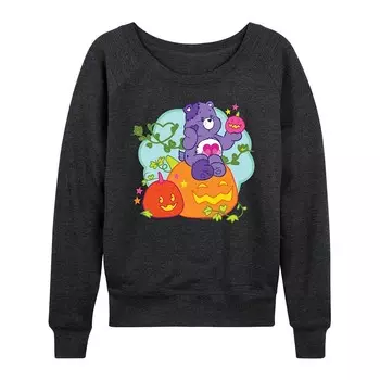 Женский легкий свитшот из френч-терри с тыквой и мишками Care Bears Halloween Licensed Character, цвет Heather Charcoal