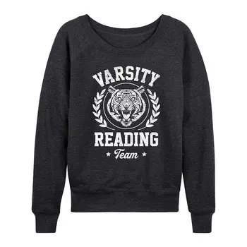 Женский легкий свитшот из френч терри Tiger Team Varsity Reading Team Licensed Character, цвет Heather Charcoal