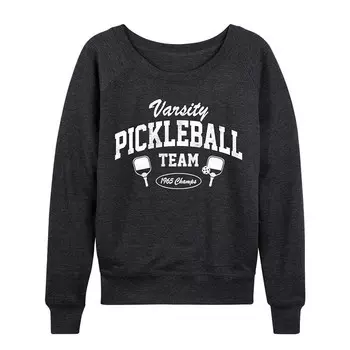 Женский легкий свитшот из френч терри Varsity Pickleball Licensed Character, цвет Heather Gray
