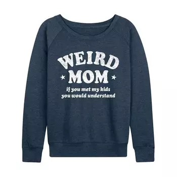 Женский легкий свитшот из френч терри Weird Mom Licensed Character, цвет Heather Indigo