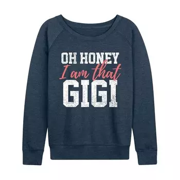 Женский легкий свитшот Oh Honey I Am That Gigi из френч терри Licensed Character, цвет Heather Indigo
