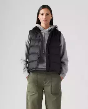 Женский легкий жилет на молнии Levi's, черный