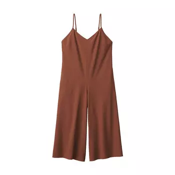 Женский летний комбинезон Muji с подтяжками, красный