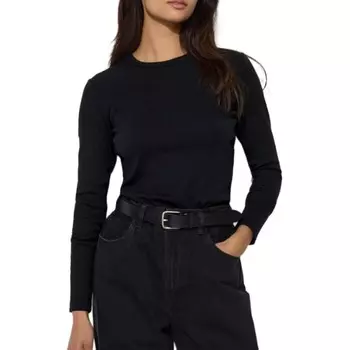 Женский лонгслив Uniqlo, черный