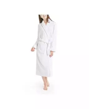 Женский махровый халат из хлопка INK+IVY, белый