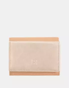 Женский маленький кожаный кошелек наличными с кошельком для монет Dudu, цвет Rosa