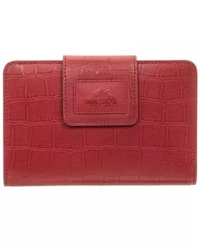 Женский мини-клатч-клатч с RFID-защитой Croco Collection Mancini, красный