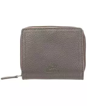 Женский мини-клатч-клатч с защитой RFID из коллекции Pebbled Collection Mancini, серый