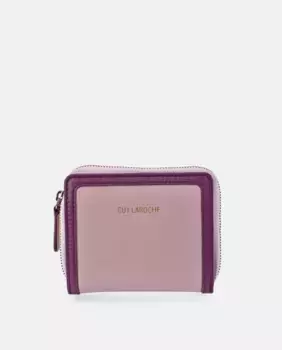 Женский мини-кошелек Guy Laroche из кожи цвета фуксии, цвет Nude