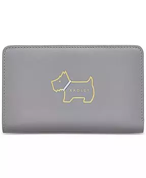 Женский мини-кошелек с клапаном и надписью Heritage Dog Outline Radley London, серый