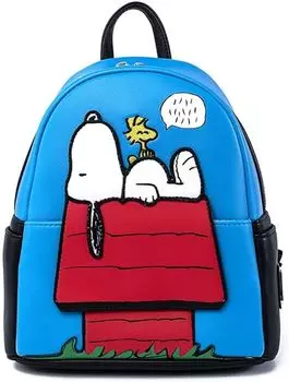 Женский мини-рюкзак из искусственной кожи Loungefly Peanuts Snoopy Doghouse