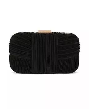 Женский минодьер с плиссированным поясом Cleo Mini Minie Jewel Badgley Mischka, черный