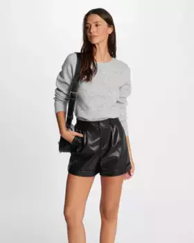 Женский многопозиционный кардиган в рубчик с драгоценными пуговицами Morgan, светло-серый