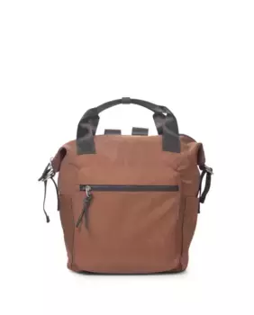 Женский многопозиционный рюкзак Широкий средний коричневого цвета Kcb, коричневый