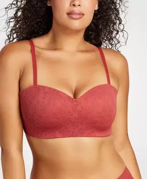 Женский мягкий кружевной бюстгальтер-балконет из пеноматериала SIELLA, розовый