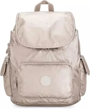 Женский небольшой рюкзак Kipling City Pack, металлическое свечение