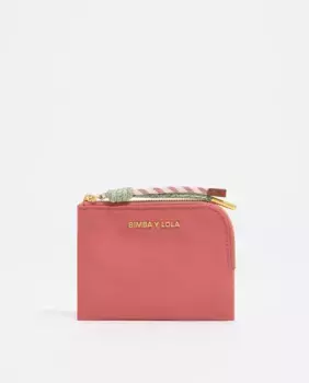 Женский нейлоновый кошелек на молнии Bimba y Lola, розовый