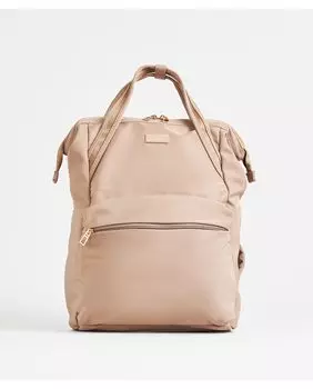 Женский нейлоновый рюкзак для ноутбука 15 дюймов светло-бежевого цвета на молнии PACOMARTINEZ, бежевый