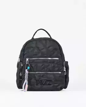 Женский нейлоновый рюкзак с карманами черного цвета PACOMARTINEZ, черный