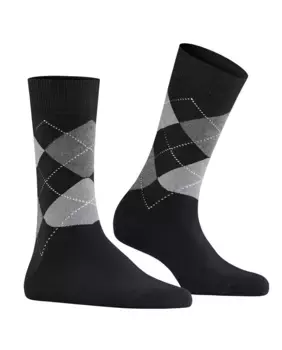 Женский носок с ромбами Burlington, черный