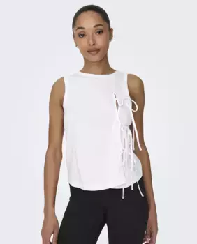 Женский облегающий топ Only, белый