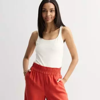 Женский облегающий топ с двойным вырезом-лодочкой Nine West, цвет daisy dew