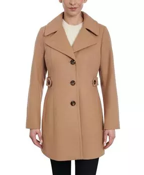 Женский однобортный полушерстяной бушлат Anne Klein, тан/бежевый