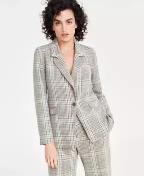 Женский однотонный блейзер Boyfriend On 34th, коричневый/бежевый