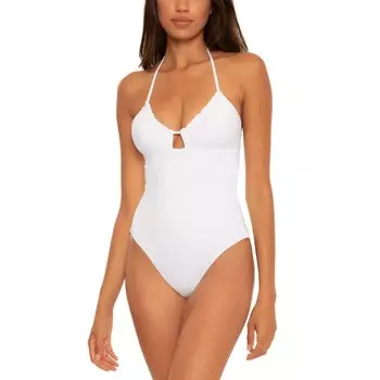 Женский однотонный цельный купальник-трансформер BECCA BY REBECCA VIRTUE, белый